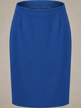 Tahari Royal Cobalt Blue Career Classic Pencil Skirt Size 6